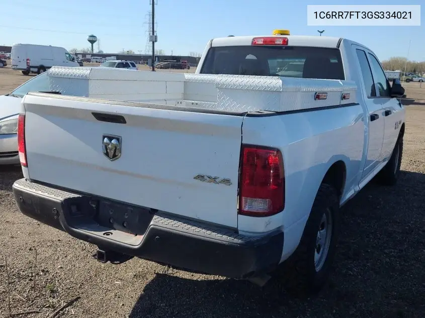 2016 Ram 1500 St VIN: 1C6RR7FT3GS334021 Lot: 42262282