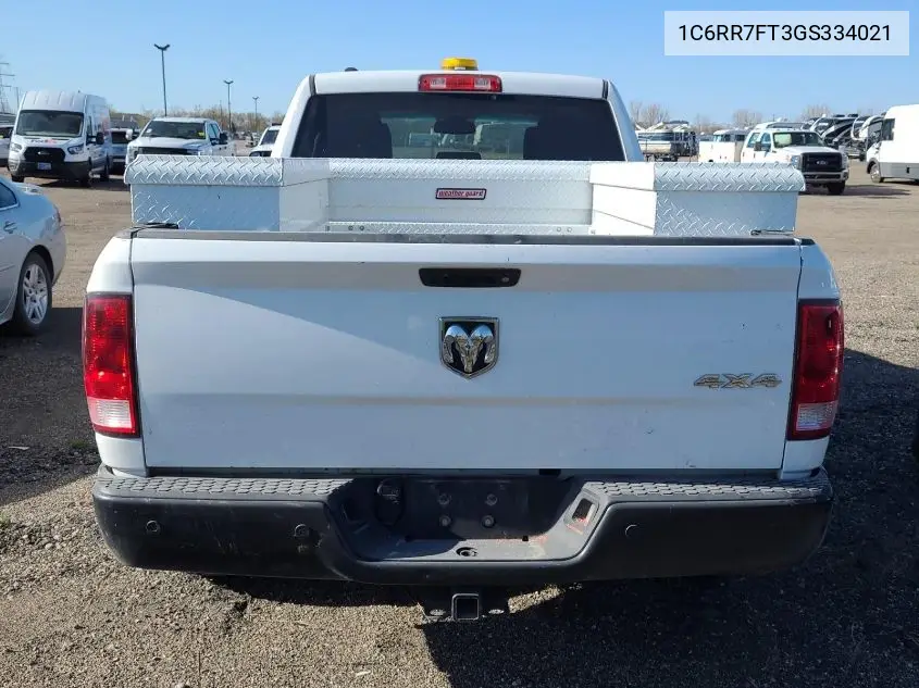2016 Ram 1500 St VIN: 1C6RR7FT3GS334021 Lot: 42262282