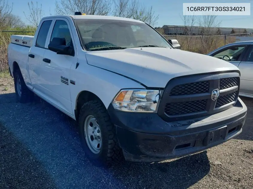 2016 Ram 1500 St VIN: 1C6RR7FT3GS334021 Lot: 42262282