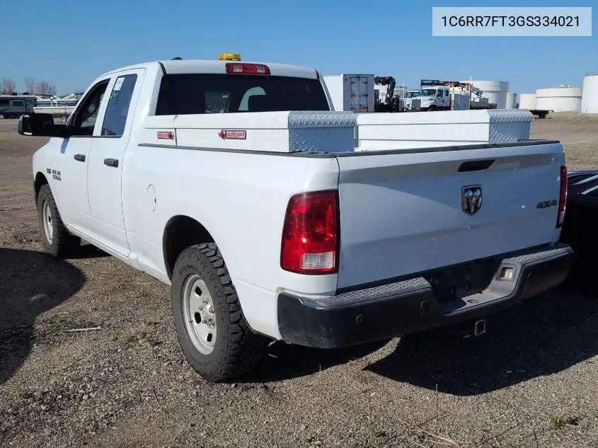 2016 Ram 1500 St VIN: 1C6RR7FT3GS334021 Lot: 42262282
