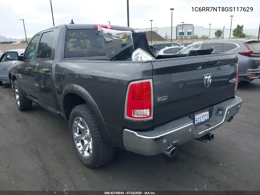 2016 Ram 1500 Laramie VIN: 1C6RR7NT8GS117629 Lot: 42745044