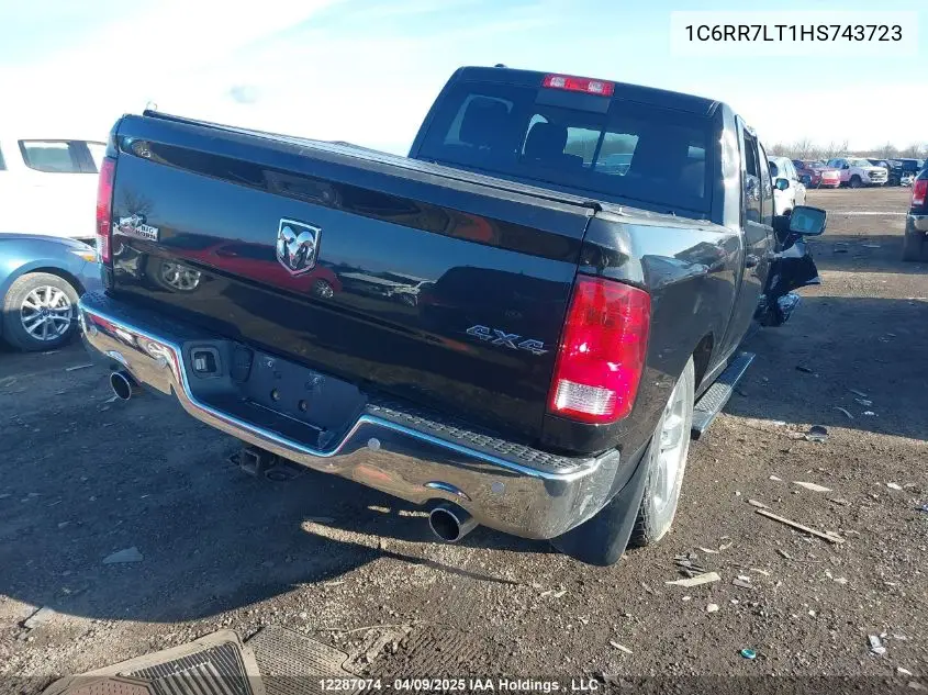 2017 Ram 1500 Slt VIN: 1C6RR7LT1HS743723 Lot: 12287074