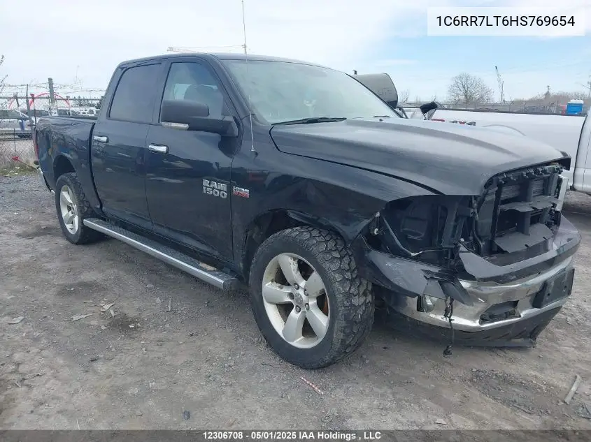 2017 Ram 1500 Slt VIN: 1C6RR7LT6HS769654 Lot: 12306708