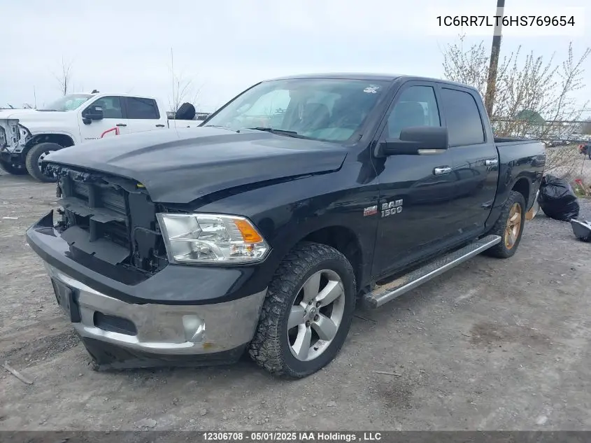 2017 Ram 1500 Slt VIN: 1C6RR7LT6HS769654 Lot: 12306708