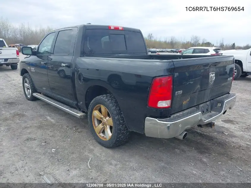 2017 Ram 1500 Slt VIN: 1C6RR7LT6HS769654 Lot: 12306708