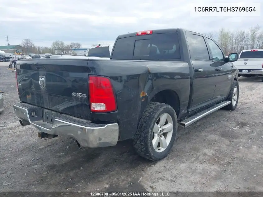 2017 Ram 1500 Slt VIN: 1C6RR7LT6HS769654 Lot: 12306708