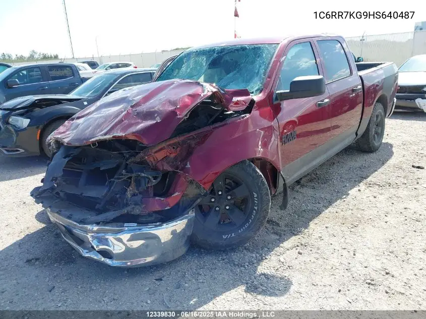 2017 Ram 1500 St VIN: 1C6RR7KG9HS640487 Lot: 12339830X