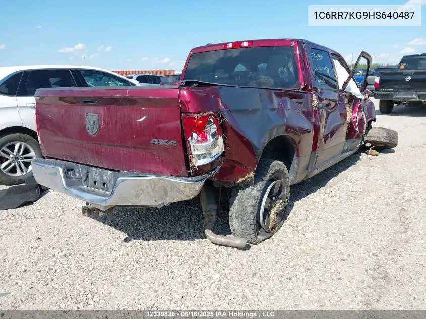2017 Ram 1500 St VIN: 1C6RR7KG9HS640487 Lot: 12339830X