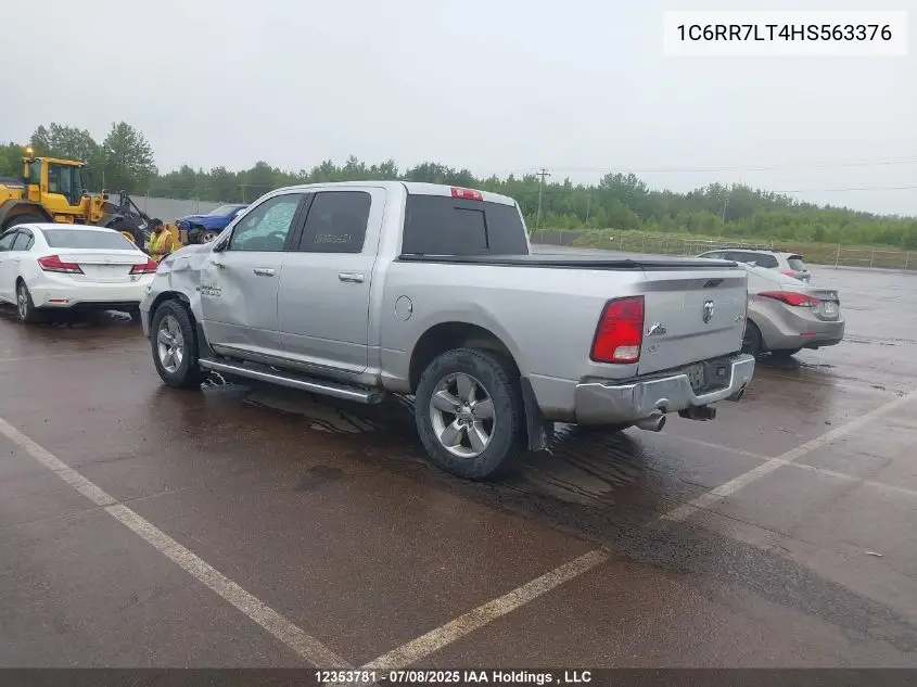 2017 Ram 1500 Slt VIN: 1C6RR7LT4HS563376 Lot: 12353781