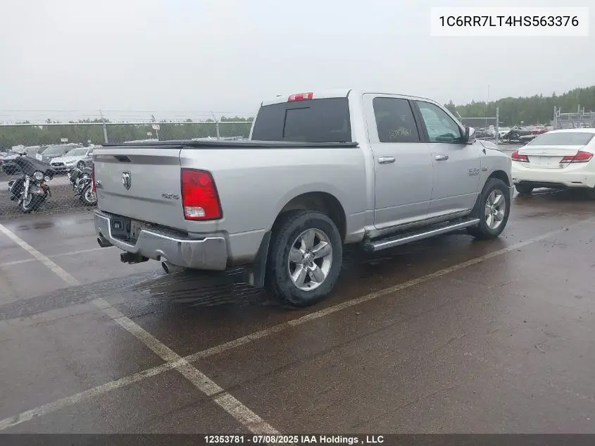 2017 Ram 1500 Slt VIN: 1C6RR7LT4HS563376 Lot: 12353781