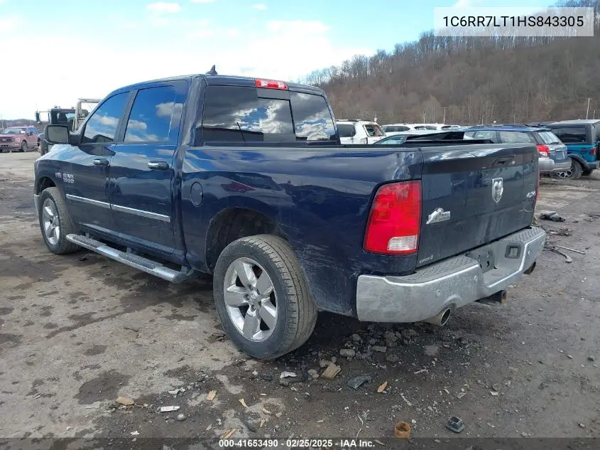 2017 Ram 1500 Big Horn 4X4 5'7 Box VIN: 1C6RR7LT1HS843305 Lot: 41653490