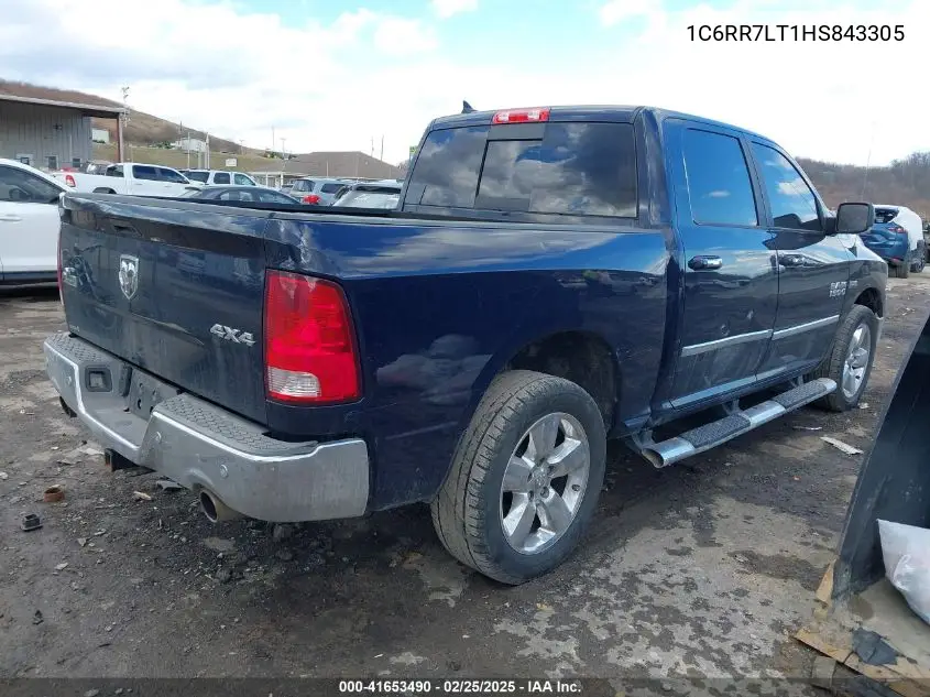2017 Ram 1500 Big Horn 4X4 5'7 Box VIN: 1C6RR7LT1HS843305 Lot: 41653490