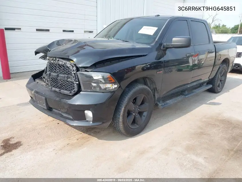 2017 Ram 1500 Express 4X2 5'7 Box VIN: 3C6RR6KT9HG645851 Lot: 42405919
