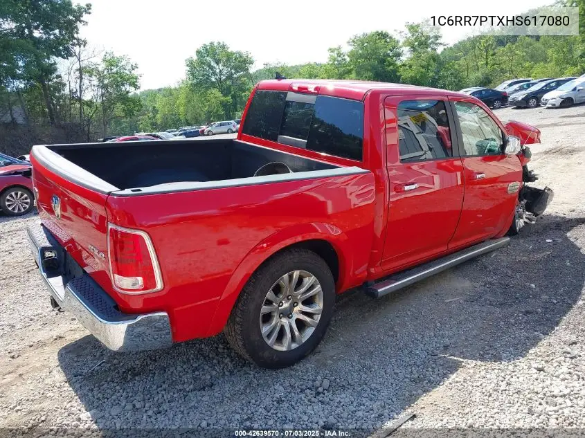 2017 Ram 1500 Longhorn 4X4 5'7 Box VIN: 1C6RR7PTXHS617080 Lot: 42639570