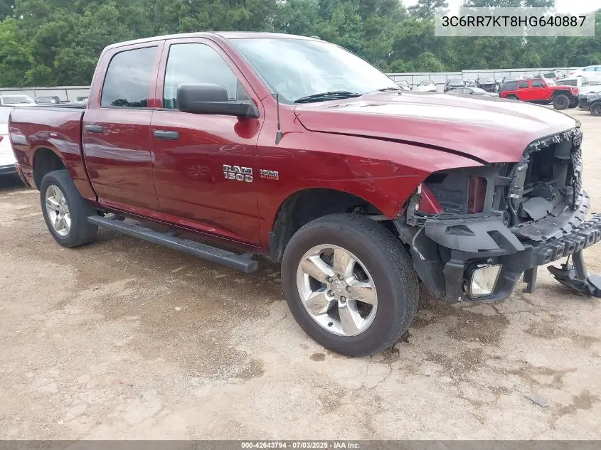 2017 Ram 1500 VIN: 3C6RR7KT8HG640887 Lot: 42643794