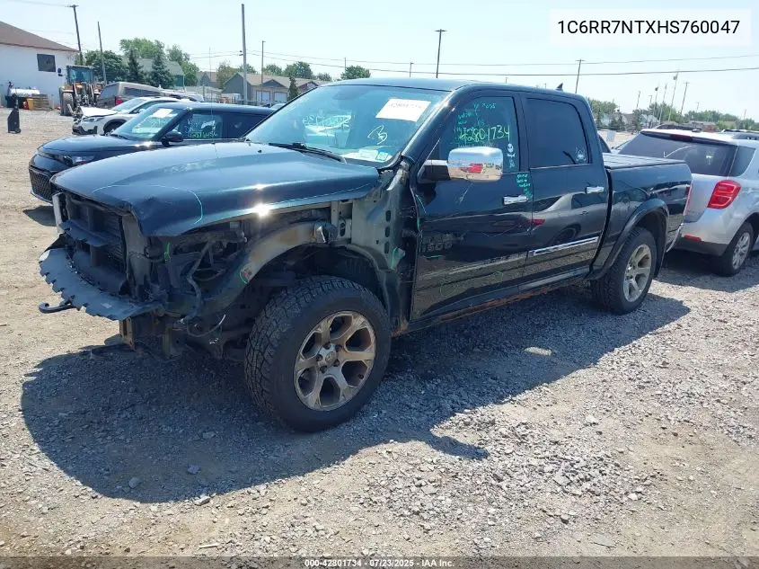 2017 Ram 1500 Laramie 4X4 5'7 Box VIN: 1C6RR7NTXHS760047 Lot: 42801734