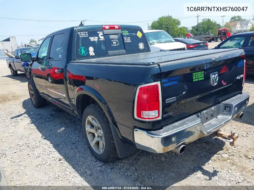 2017 Ram 1500 Laramie 4X4 5'7 Box VIN: 1C6RR7NTXHS760047 Lot: 42801734