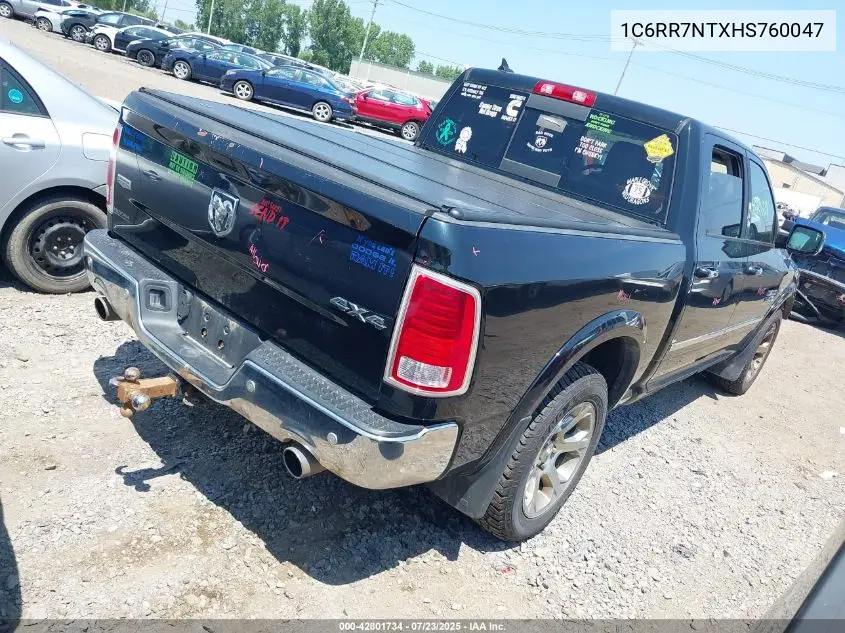 2017 Ram 1500 Laramie 4X4 5'7 Box VIN: 1C6RR7NTXHS760047 Lot: 42801734