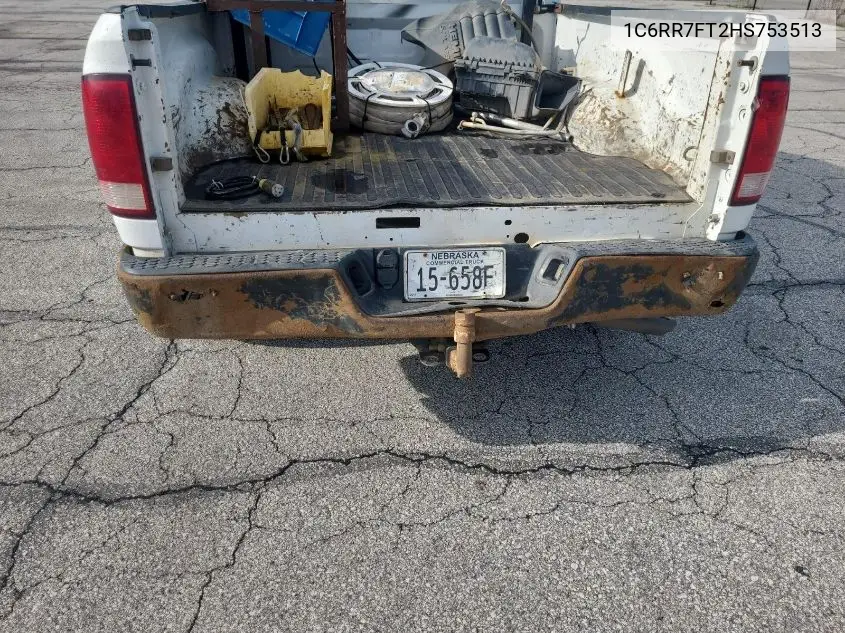 1C6RR7FT2HS753513 2017 Ram 1500 Tradesman 4X4 6'4 Box
