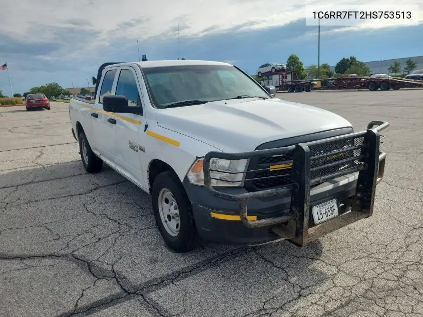 1C6RR7FT2HS753513 2017 Ram 1500 Tradesman 4X4 6'4 Box