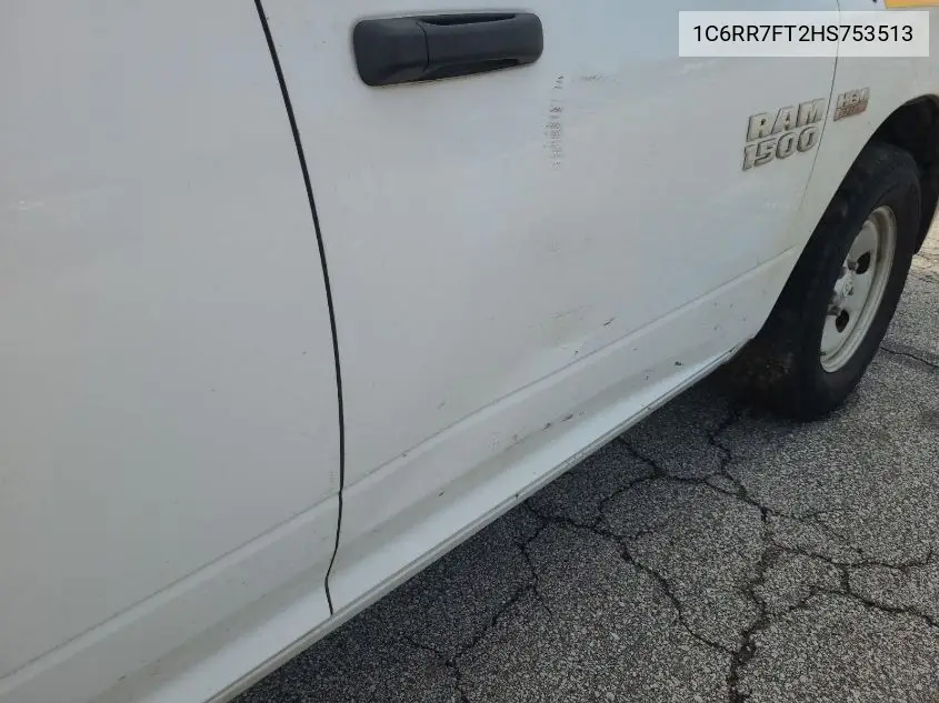 1C6RR7FT2HS753513 2017 Ram 1500 Tradesman 4X4 6'4 Box