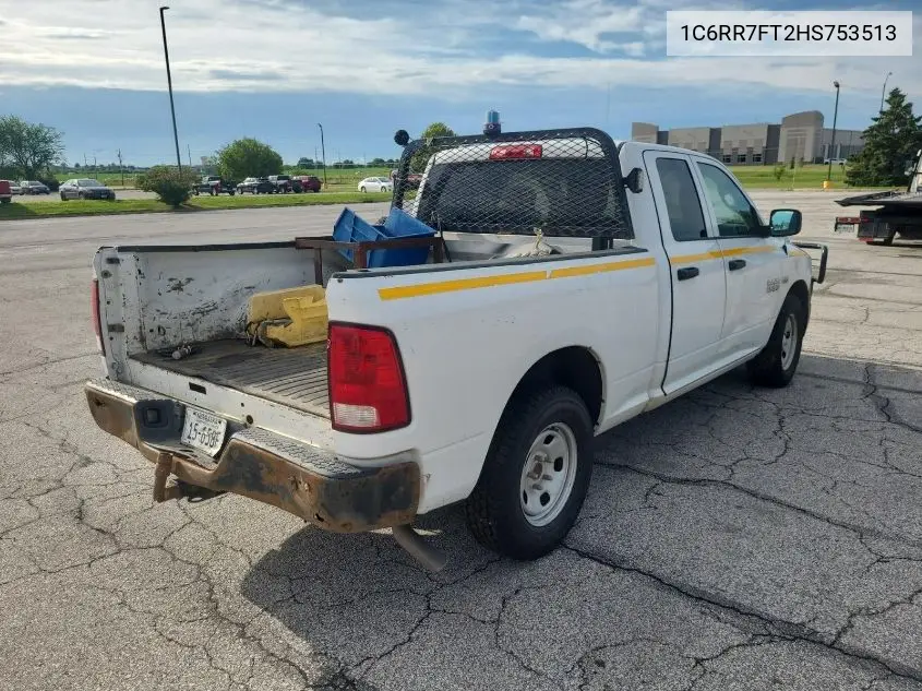 1C6RR7FT2HS753513 2017 Ram 1500 Tradesman 4X4 6'4 Box