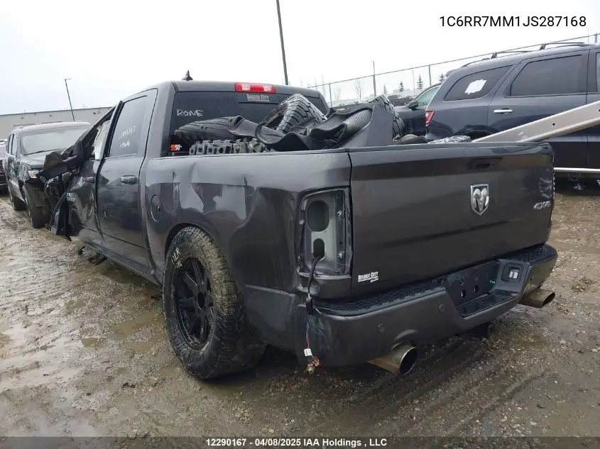 2018 Ram 1500 Sport VIN: 1C6RR7MM1JS287168 Lot: 12290167