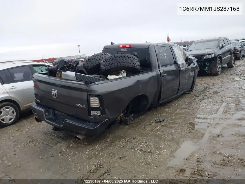 2018 Ram 1500 Sport VIN: 1C6RR7MM1JS287168 Lot: 12290167