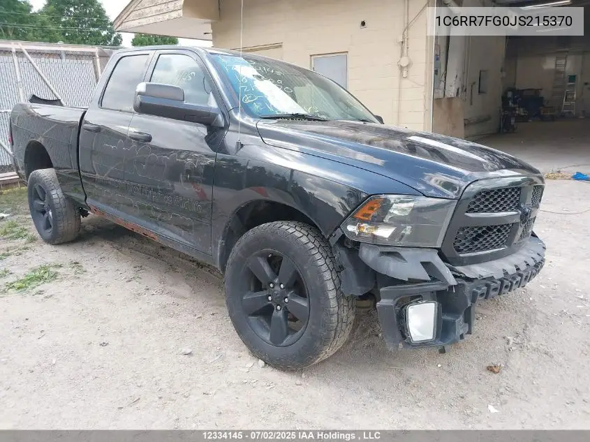 2018 Ram 1500 St VIN: 1C6RR7FG0JS215370 Lot: 12334145
