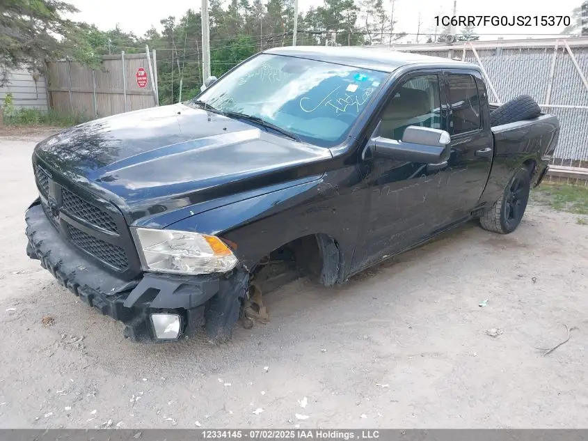 2018 Ram 1500 St VIN: 1C6RR7FG0JS215370 Lot: 12334145