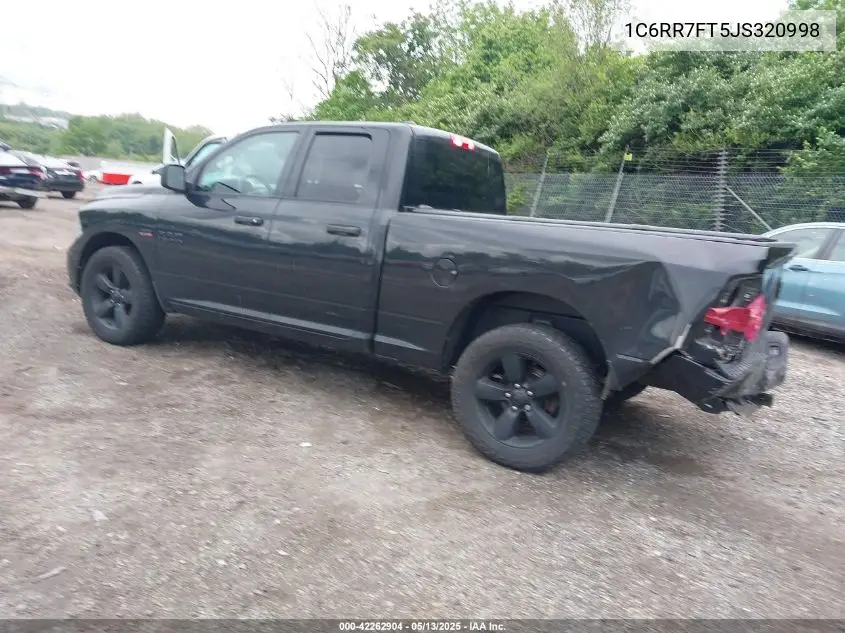 2018 Ram 1500 Express 4X4 6'4 Box VIN: 1C6RR7FT5JS320998 Lot: 42262904