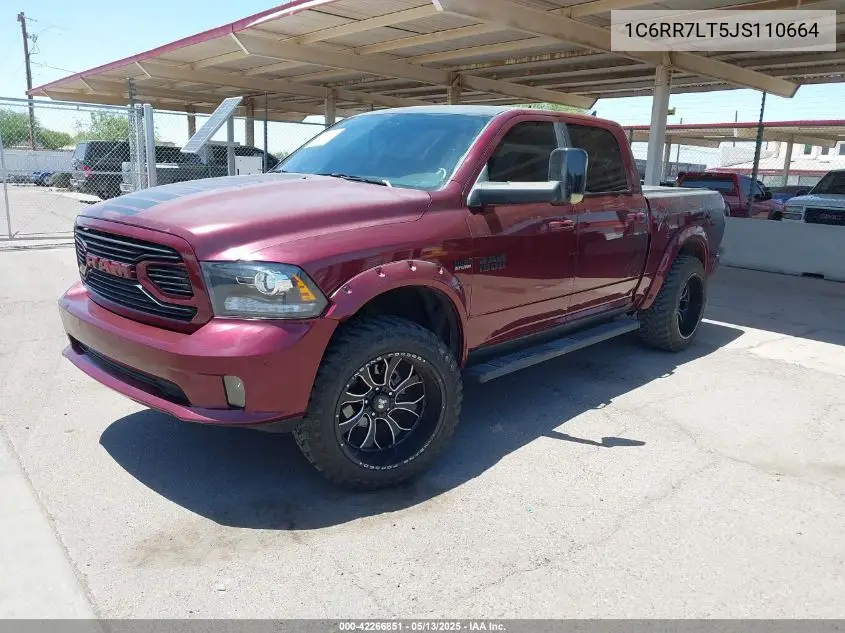 2018 Ram 1500 Lone Star 4X4 5'7 Box VIN: 1C6RR7LT5JS110664 Lot: 42266851