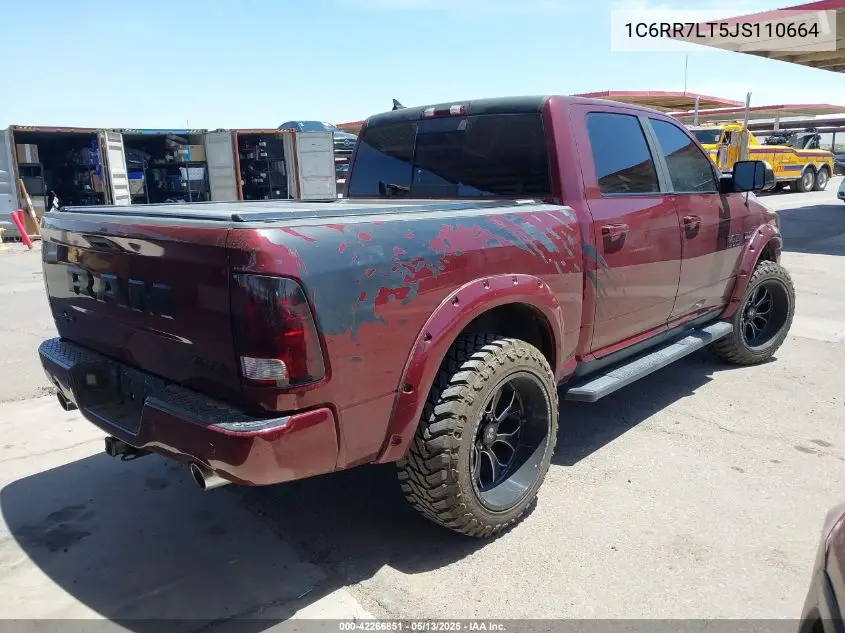 2018 Ram 1500 Lone Star 4X4 5'7 Box VIN: 1C6RR7LT5JS110664 Lot: 42266851