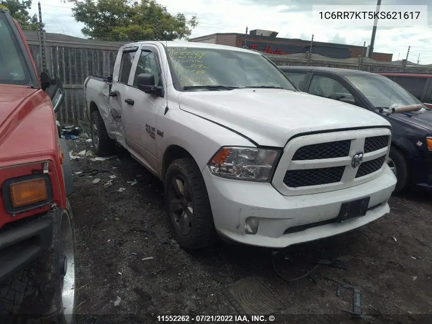 2019 Ram 1500 Classic Tradesman VIN: 1C6RR7KT5KS621617 Lot: 11552262