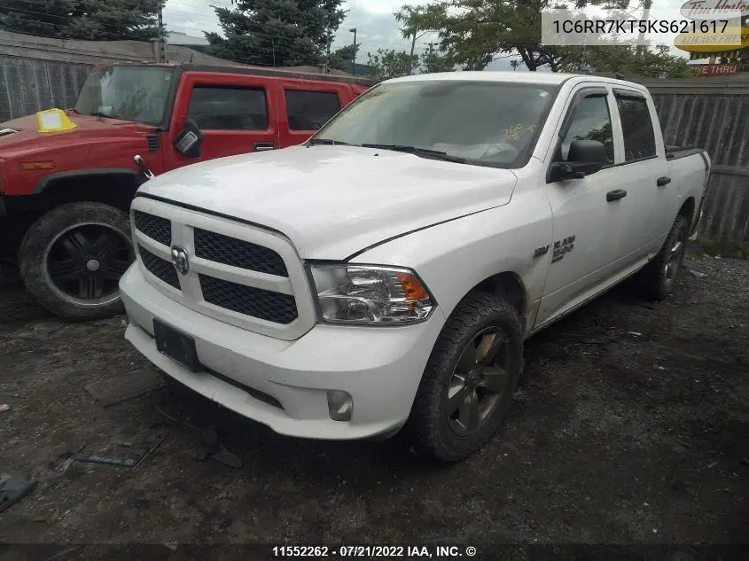 2019 Ram 1500 Classic Tradesman VIN: 1C6RR7KT5KS621617 Lot: 11552262