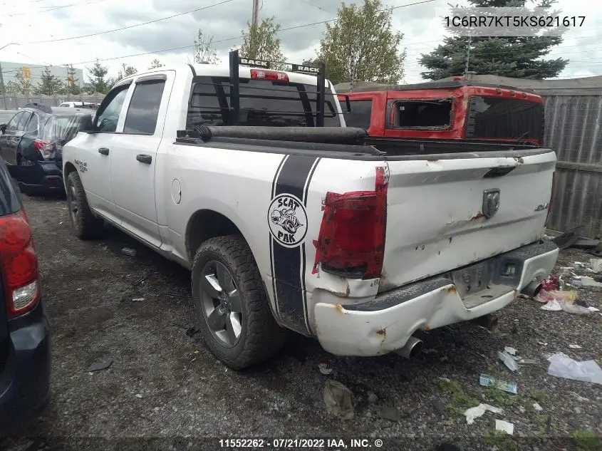 2019 Ram 1500 Classic Tradesman VIN: 1C6RR7KT5KS621617 Lot: 11552262