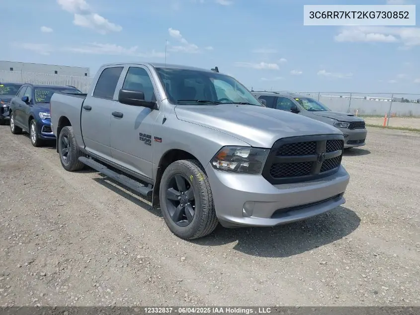 2019 Ram 1500 Classic Tradesman VIN: 3C6RR7KT2KG730852 Lot: 12332837