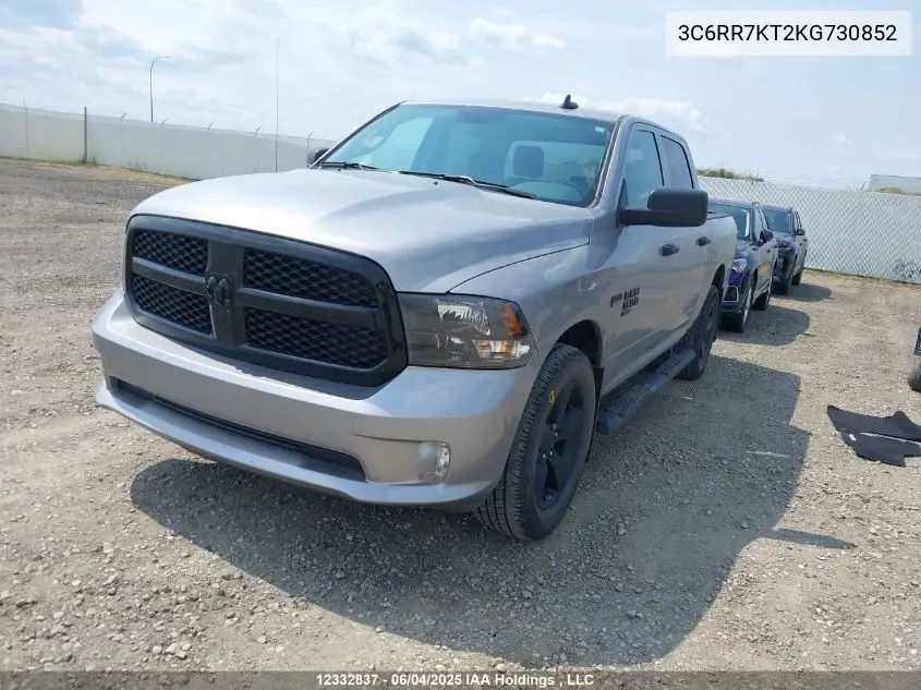 2019 Ram 1500 Classic Tradesman VIN: 3C6RR7KT2KG730852 Lot: 12332837