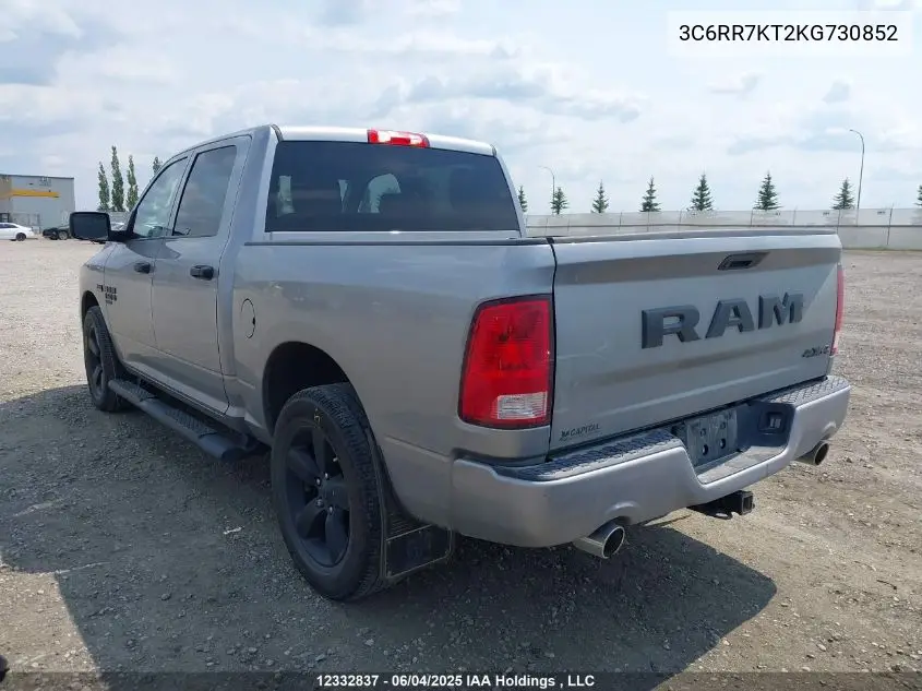 2019 Ram 1500 Classic Tradesman VIN: 3C6RR7KT2KG730852 Lot: 12332837