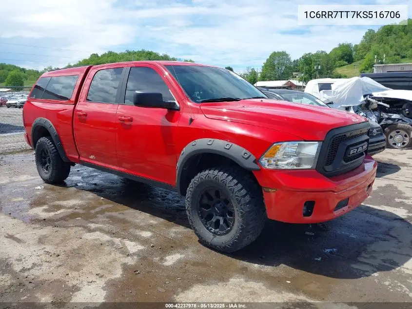 2019 Ram 1500 Classic Slt 4X4 6'4 Box VIN: 1C6RR7TT7KS516706 Lot: 42237978