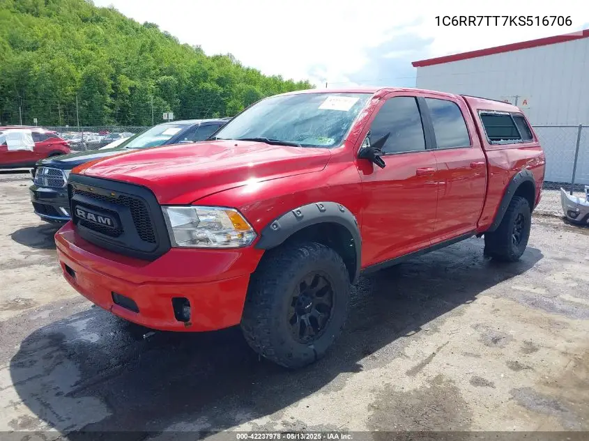 2019 Ram 1500 Classic Slt 4X4 6'4 Box VIN: 1C6RR7TT7KS516706 Lot: 42237978