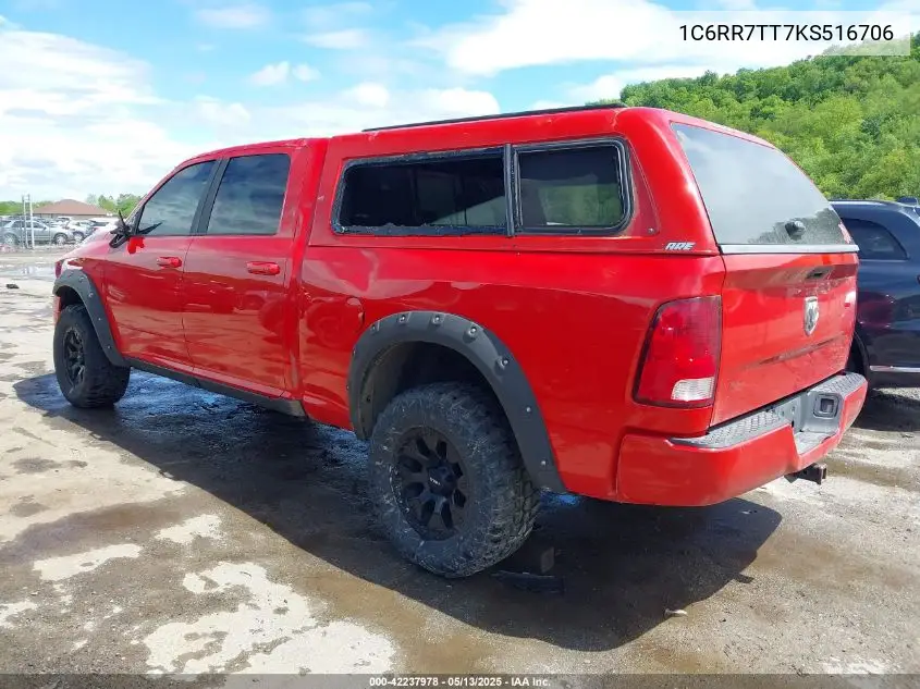 2019 Ram 1500 Classic Slt 4X4 6'4 Box VIN: 1C6RR7TT7KS516706 Lot: 42237978