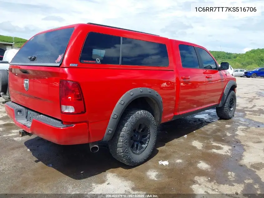 2019 Ram 1500 Classic Slt 4X4 6'4 Box VIN: 1C6RR7TT7KS516706 Lot: 42237978