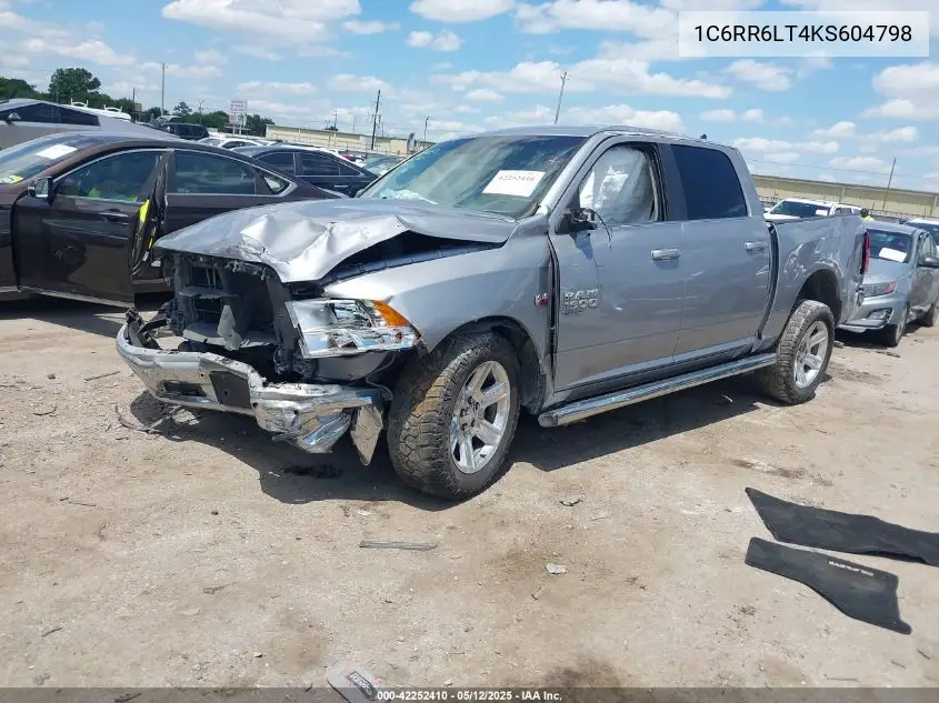 2019 Ram 1500 Classic Lone Star Silver 4X2 5'7 Box VIN: 1C6RR6LT4KS604798 Lot: 42252410