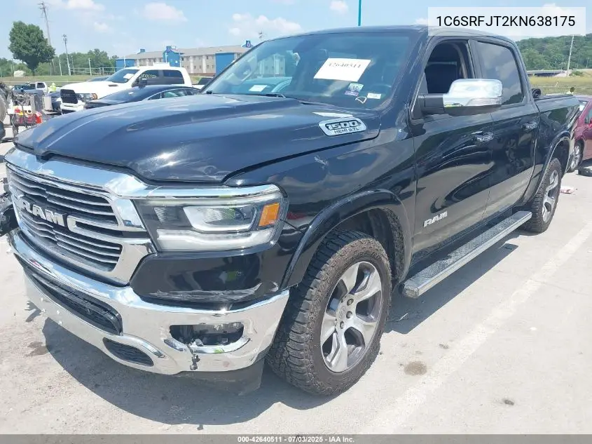 2019 Ram 1500 Laramie 4X4 5'7 Box VIN: 1C6SRFJT2KN638175 Lot: 42640511