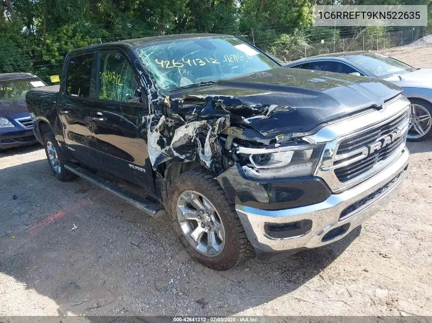 2019 Ram 1500 Big Horn/Lone Star 4X2 5'7 Box VIN: 1C6RREFT9KN522635 Lot: 42641312