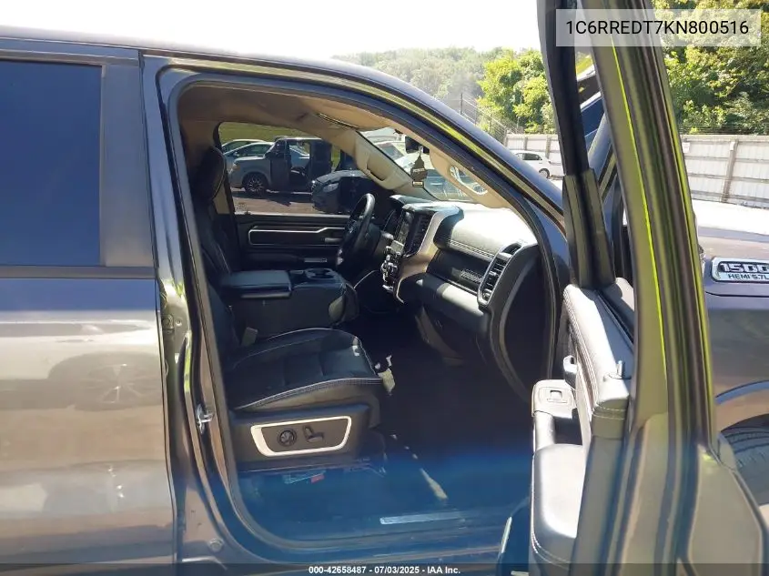2019 Ram 1500 Laramie 4X2 6'4 Box VIN: 1C6RREDT7KN800516 Lot: 42658487