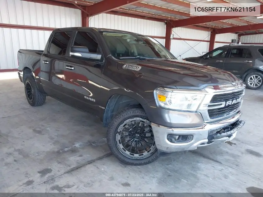 1C6SRFFT7KN621154 2019 Ram 1500 Big Horn/Lone Star 4X4 5'7 Box