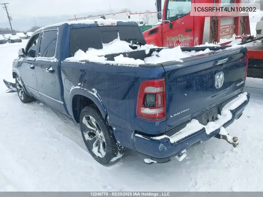 2020 Ram 1500 Limited VIN: 1C6SRFHT4LN108202 Lot: 12245770