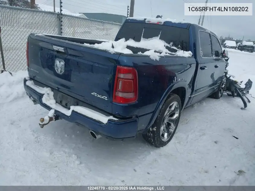 2020 Ram 1500 Limited VIN: 1C6SRFHT4LN108202 Lot: 12245770